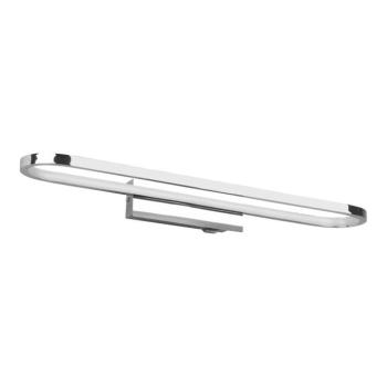 Fényes ezüstszínű LED fali lámpa (hosszúság 60 cm) Gianni – Trio kép