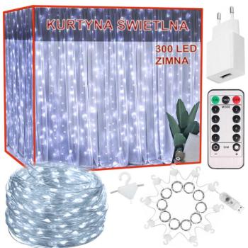 Fényfüggöny 300 led kép