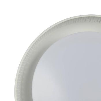 Filippo LED mennyezeti lámpa, matt fehér, Ø 33 cm, fém, CCT, IP44 kép