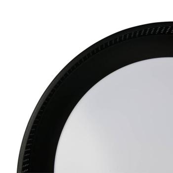 Filippo LED mennyezeti lámpa, matt fekete, Ø 33 cm, fém, CCT, IP44 kép