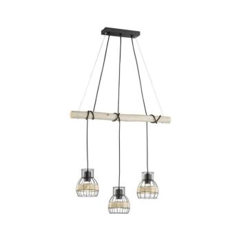 Fischer & Honsel 60798 - Csillár zsinóron STRAW 3xE27/40W/230V 60798 kép