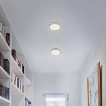 Flame Star LED mennyezeti lámpa, Ø 15,7 cm, ezüst színű kép