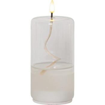 Flamme Float fehér LED gyertya üvegben, magasság 17,5 cm - Star Trading kép