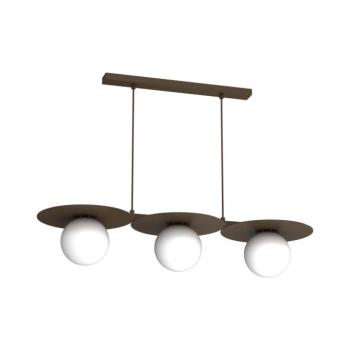 FLAT zsinóros csillár 3xE27/15W/230V barna 9568 kép