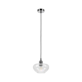 FLO kábeles csillár 1xE27/15W/230V fényes króm/átlátszó üveg LM-1.332/CHROM kép