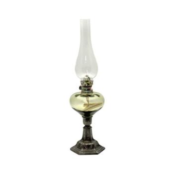 Floriánova huť Petroleumlámpa KRASOMÍRA 42 cm erdőzöld színben 210-0202-0000-12-00-000 kép
