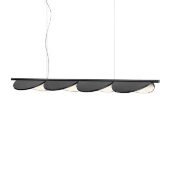 FLOS Almendra Linear LED lógó lámpa, 4 izzós, antracit kép