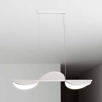 FLOS Almendra Linear LED lógó lámpa, 3 izzós, fehér kép