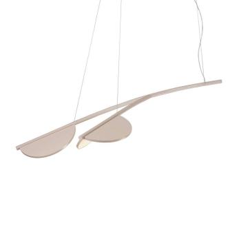 FLOS Almendra Organic lógó lámpa, 2 izzós, rövid, rózsaszín kép
