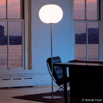 FLOS Glo-Ball Floor 2 álló világítás, matt ezüst kép