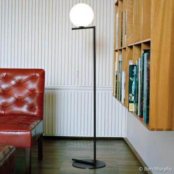 FLOS IC F2 álló világítás, fekete, Ø 30 cm kép