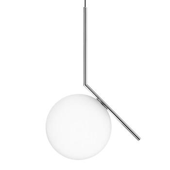 FLOS IC S2 designer lógó világítás, króm Ø 30 cm