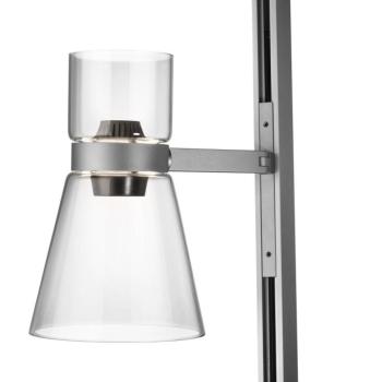 FLOS Nocturne F1 Cone LED álló lámpa, ezüst, 1 izzó, 206 cm kép