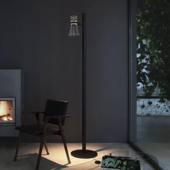 FLOS Nocturne F1 Cone LED álló lámpa, fekete, 1 izzó, 206 cm kép