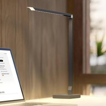 FLOYD PRO LED irodai világítás, fekete, 55 cm, CCT, dimmelhető fényerő kép
