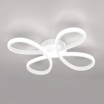 Fly LED mennyezeti lámpa, matt fehér, 4,000 K, 40 cm x 40 cm kép