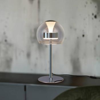 Flynt LED asztali lámpa, magasság 35 cm, króm színű, fém, CCT kép