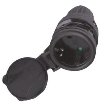 Földelt gumis dugaljzat 16A 220-240V IP44, Eurolamp, 349644 kép