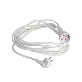 Földelt hálózati hosszabbító fehér 3Χ1.5mm 10m 16A 220-240V, Eurolamp, 259806 kép