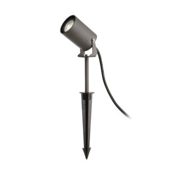 Földi tüskés spotlámpa Spiky, Ø 6 cm, szürke, forgatható, IP65, GU10 kép