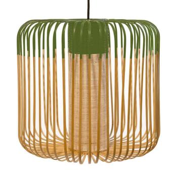 Forestier függő lámpa Bamboo M, Ø 45 cm, zöld kép