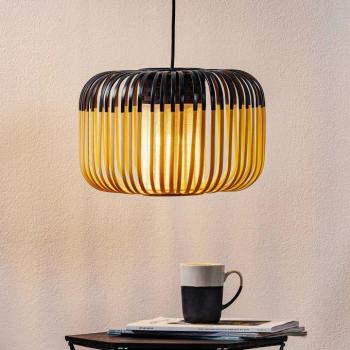 Forestier függő lámpa Bamboo S, Ø 35 cm, fekete kép