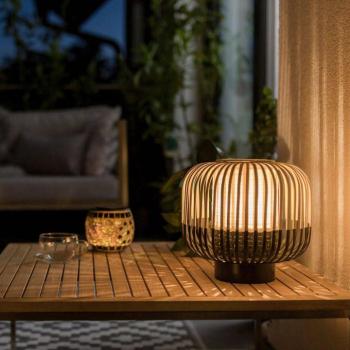 Forestier Bamboo Light S lámpa 24 cm fekete kép