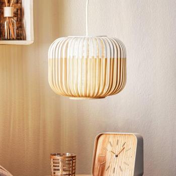 Forestier függő lámpa Bamboo XS, Ø 27 cm, fehér kép