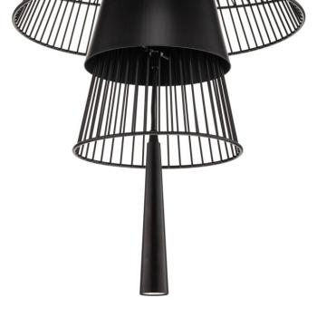 Forestier Gravity 1 függőlámpa Ø86cm fekete kép