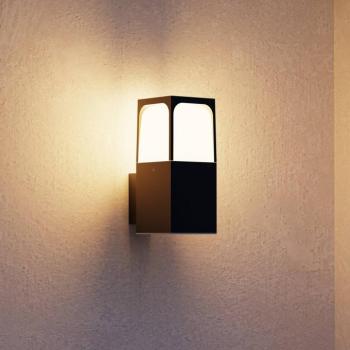 Forlight kültéri fali lámpa Veta, fekete, alumínium, szélesség 9 cm kép