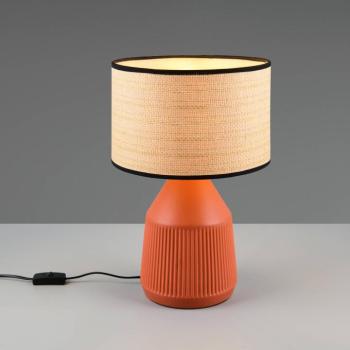 Formentera asztali lámpa, terrakotta/bézs 43 cm kerámia/papír kép
