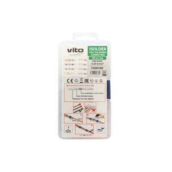 Forrasztható vízálló zsugorcsatlakozó készlet 70db IP67 0,25 - 6,00 mm2 7200160 VITO kép
