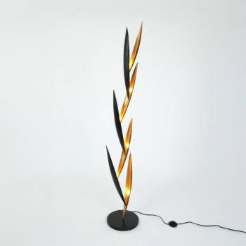FORTUMA álló lámpa, fekete/arany, magasság 160 cm, fém, 6 x G4 kép