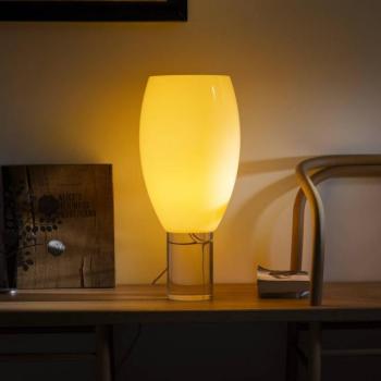 Foscarini asztali lámpa Buds 1, cipria, üveg, műanyag kép