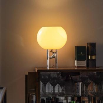 Foscarini asztali lámpa Buds 3, cipria, üveg, műanyag, E27 kép