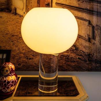 Foscarini asztali lámpa Buds 3, fehér, üveg, műanyag, E27 kép