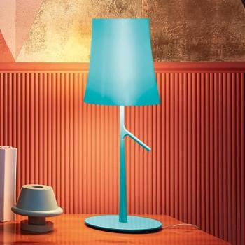 Foscarini Birdie LED grande asztali világítás, akvamarin kép