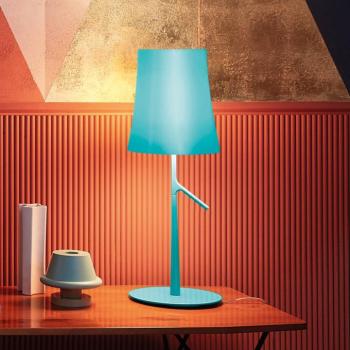 Foscarini Birdie LED piccola asztali lámpa, akvamarin kép