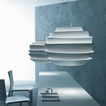 Foscarini LED lógó világítás Le Soleil, fehér, DALI, dimmelhető kép