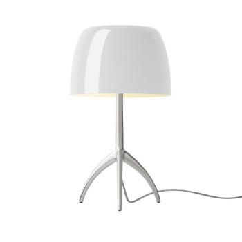 Foscarini Lumiere piccola alumínium/fehér, dimmelhető fényerővel kép