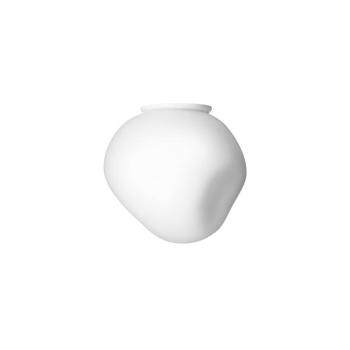 Foscarini mennyezeti lámpa Hoba Piccola, Ø 12 cm, fehér, üveg kép