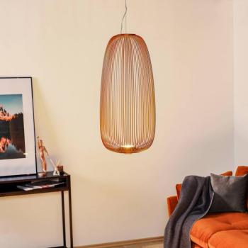 Foscarini Spokes 1 LED függő lámpa, dimmelhető, réz kép