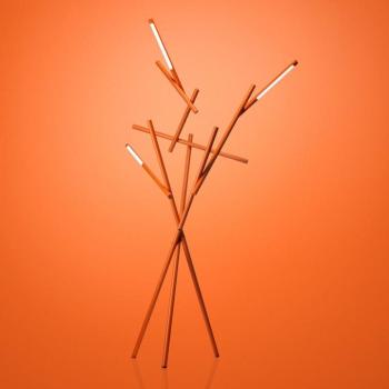 Foscarini Tuareg LED álló lámpa dimmerrel, narancs kép