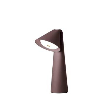 FRANDSEN Ami LED tölthető asztali világítás, barna, 32 cm, dimmelhető kép
