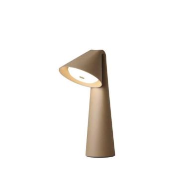 FRANDSEN Ami LED tölthető asztali világítás, szürke-bézs, 32 cm, dimmelhető kép