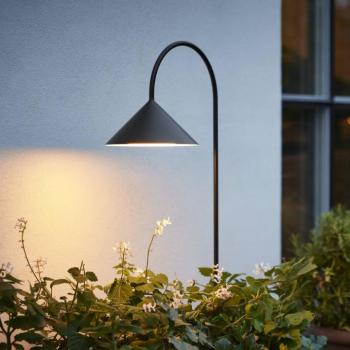 FRANDSEN LED földi tüskés lámpa Grasp, fekete, magasság 82 cm, IP44 kép