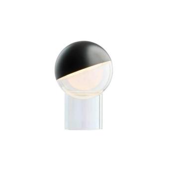 FRANDSEN LED tölthető asztali lámpa Pila, fekete, 20 cm, dimmelhető fényerő kép