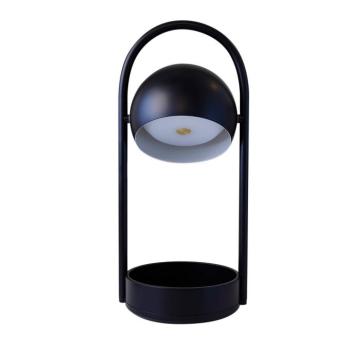FRANDSEN LED újratölthető asztali világítás Ball Portable, fekete, acél kép
