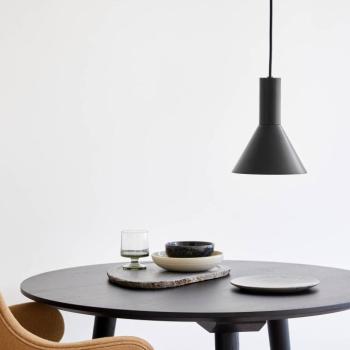 FRANDSEN Lyss lógó világítás, fekete, fém, Ø 18 cm, E27 kép