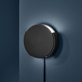 FRANDSEN Rotate fali lámpa, fekete, Ø 15 cm, fém kép